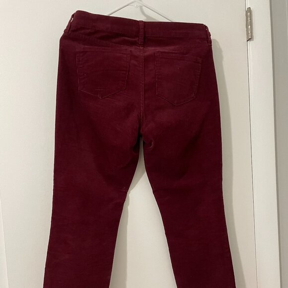 Deep cranberry corduroy pants - Picture 4 of 6